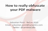 How to really obfuscate   your pdf malware
