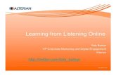 Learning From Listening - Utilizing Social Media Monitoring