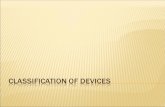 Classification Of Devices