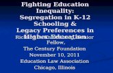 Fighting Education Inequality