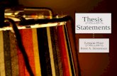 Lesson 5: Thesis Statements