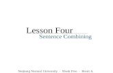 Lesson 4   Sentence Combining