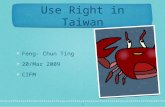Use Right In Taiwan