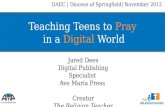 Teaching Teens to Pray in the Digital World (DAEC 2012)