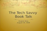 The Tech Saavy Book Talk