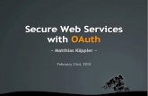 Secure Webservices