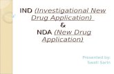Ind (investigational new drug application) and nda