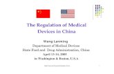 The Regulation Of Medical Device In China