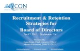 NYCON Presentation Recruitment and Retention Strategies for Boards April 7th Binghamton