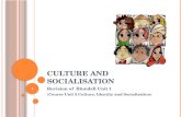 Culture and socialisation: Ties in with the CIE syllabus Unit 2