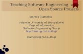 Teaching Software Engineering with Open Source Projects
