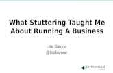 What stuttering taught me about running a business