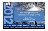 The Turing Church of Transcendent Engineering
