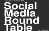 Social Media Round Table Kick Off