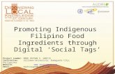 AUDRN Project on "Promoting Indigenous Filipino Food Ingredients through Digital 'Social Tags'"