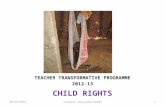 Child Right and Teacher Transformation