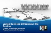 Laptop Business Entrepreneur Seminar