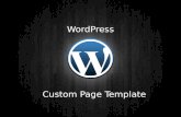 Custome page template