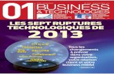 01 Business&technologies n°2156 - Les 7 ruptures technologiques de 2013