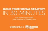 Build Your Social Strategy in 30 Minutes - WOMM-U