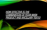 How effective is the combination of your main Product and the Ancillary Tasks