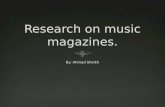 Research on magazine.