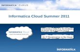 Informatica Cloud Summer 2011