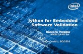 Jython for Embedded Software Validation