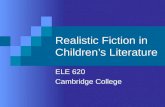 Realistic  Fiction In  Children’s  Literature