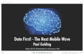 Data First - The Next Mobile Wave