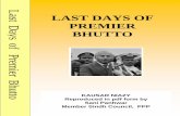 Last dayf of premier bhutto