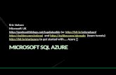 SQL Azure Overview - ericnel