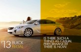 2013 Buick Regal Brochure at Jerry's Buick GMC in Weatherford, Texas
