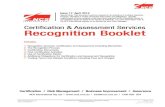 NCSI Certification and assessment services Recognition Booklet
