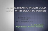 Strengthening Indian Cold Chain With Solar Pv Power