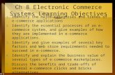 8-1 Ch 8 Electronic Commerce Systems Learning Objectives
