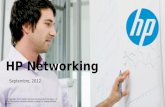 HP Networking - Septembre 2012