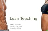 Lean teaching
