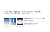 Making Open Innovation Work - presentation by Stefan Lindegaard