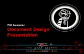 Phill Alexander - The Dark Knight document design presentation
