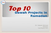 Top 10 Dawah/Outreach Projects in Ramadan