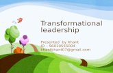 Transformational leadership  ppt 2