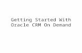 Oracle crm on demand