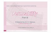 Basics of groundwater hydrology in geotechnical engineering: Permeability - Part B
