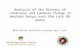 Analysis of the Drivers of Landcover and Landuse Change in Western Kenya over the Last 30 years