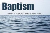 Re baptism