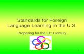 Standards For Foreign Language For U. Ma.