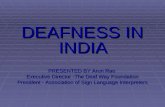 Deafness In India!