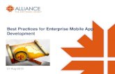 Best Practices for Enterprise Mobile App Development