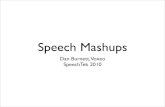 Speech Mashups - Dan Burnett - Voxeo - SpeechTEK NY 2010